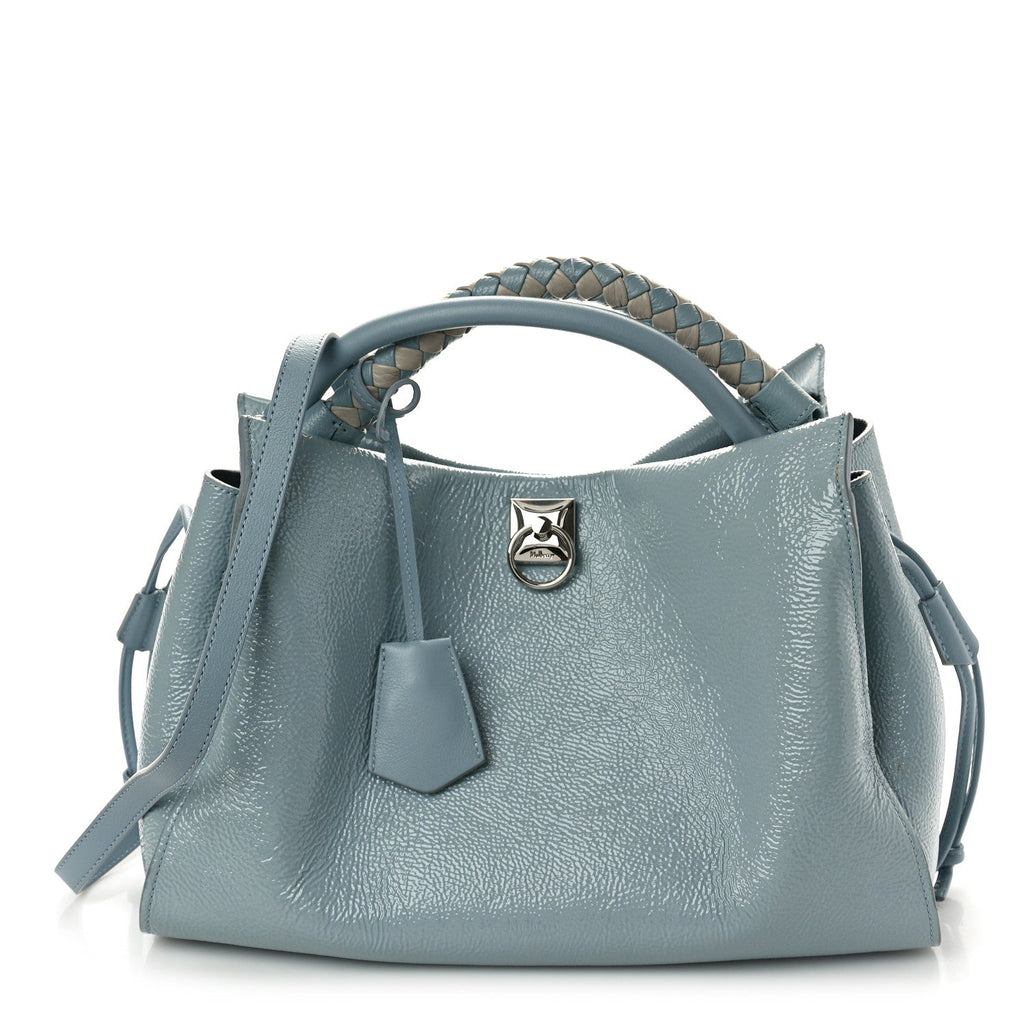 Mulberry MULBERRY Spongy Patent Iris Tote Cloud