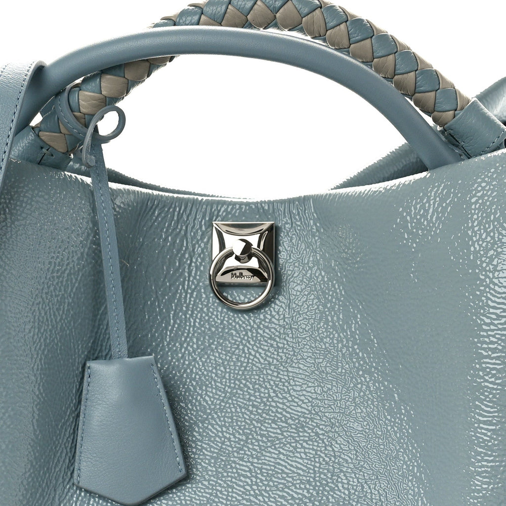 Mulberry MULBERRY Spongy Patent Iris Tote Cloud
