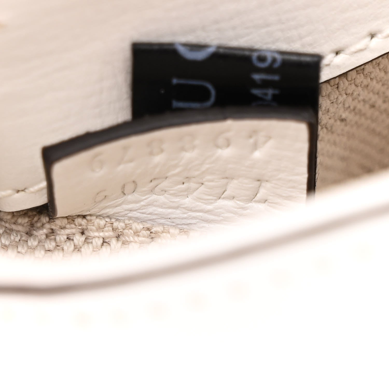 Gucci Calfskin Mini Horsebit 1955 Asymmetric Shoulder Bag White