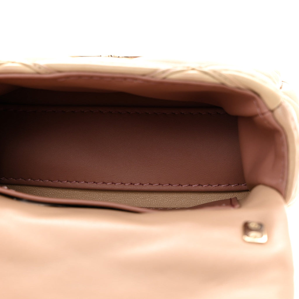 Louis Vuitton Lambskin Malletage Pico GO-14 Pink