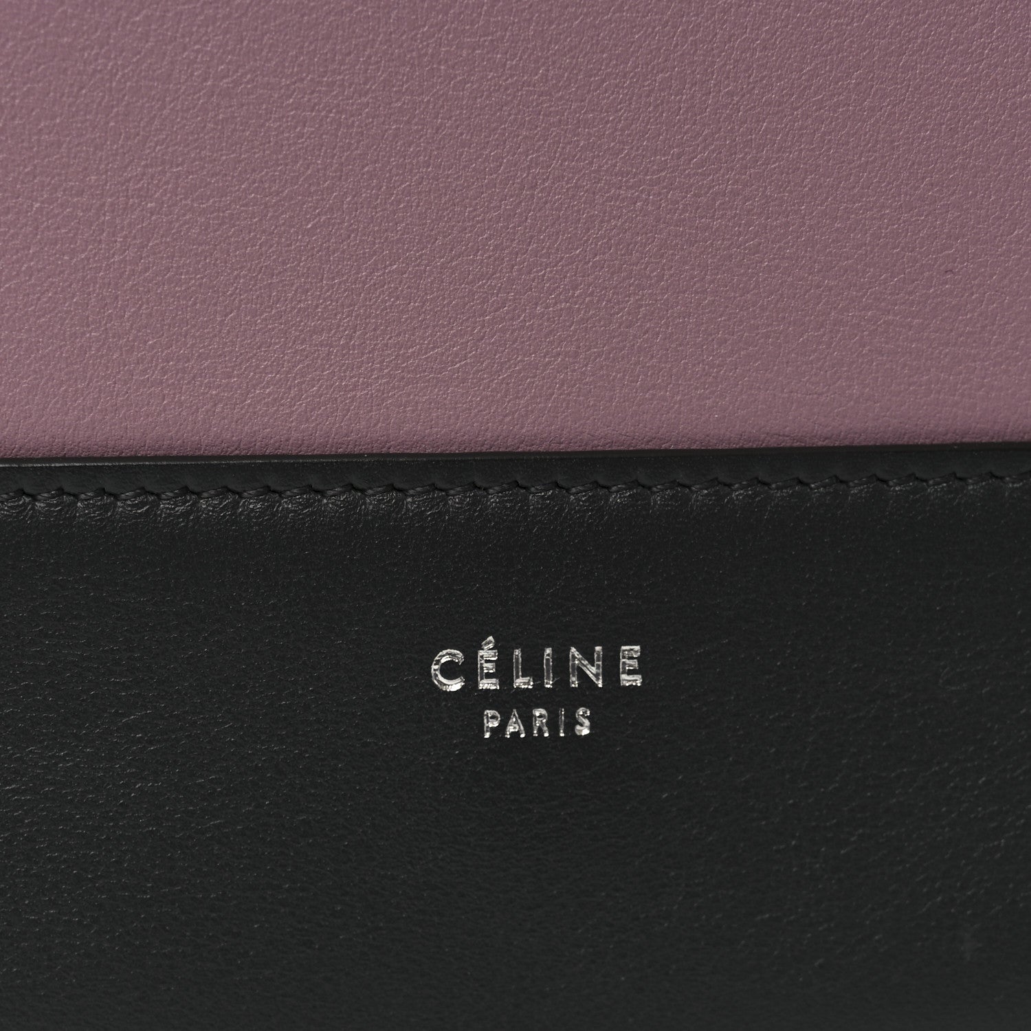 Celine Shiny Smooth Calfskin Medium Frame Shoulder Bag Liquorice Antique Rose