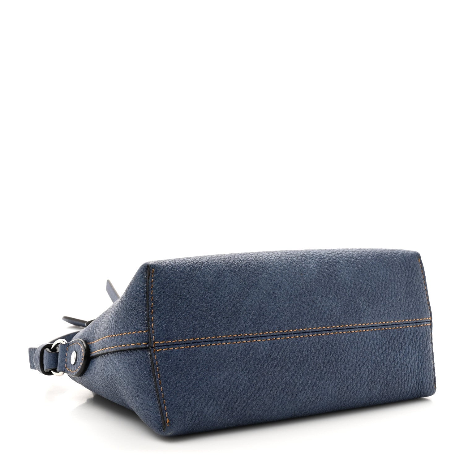 Fendi Denim Effect Cuoio Romano Mini By The Way Soft Myrtle