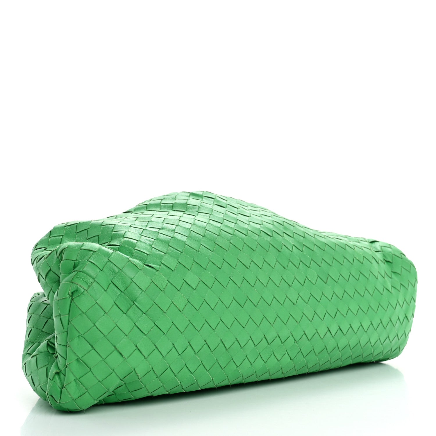 Bottega Veneta Nappa Maxi Intrecciato The Pouch Oversized Clutch Parakeet