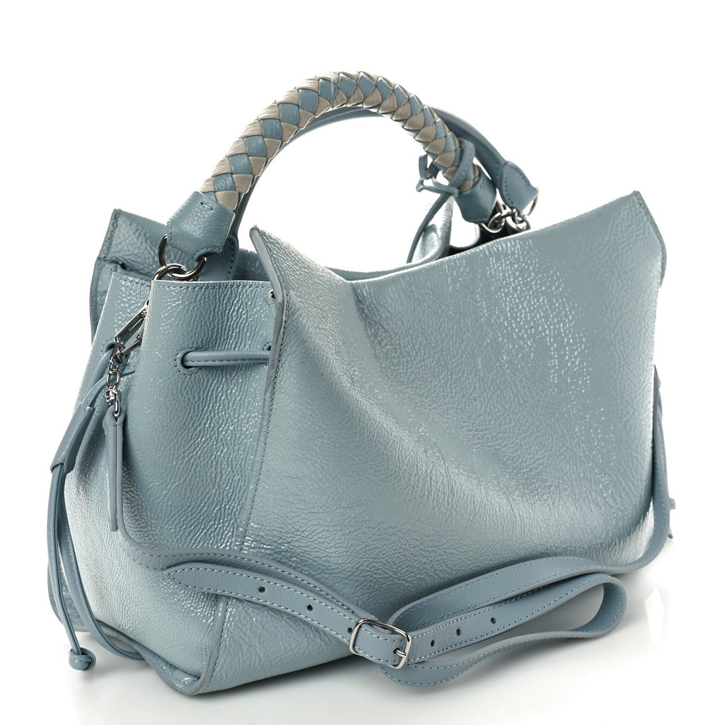 Mulberry MULBERRY Spongy Patent Iris Tote Cloud