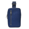 Gucci Calfskin GG Tennis Embossed Sling Backpack Blue