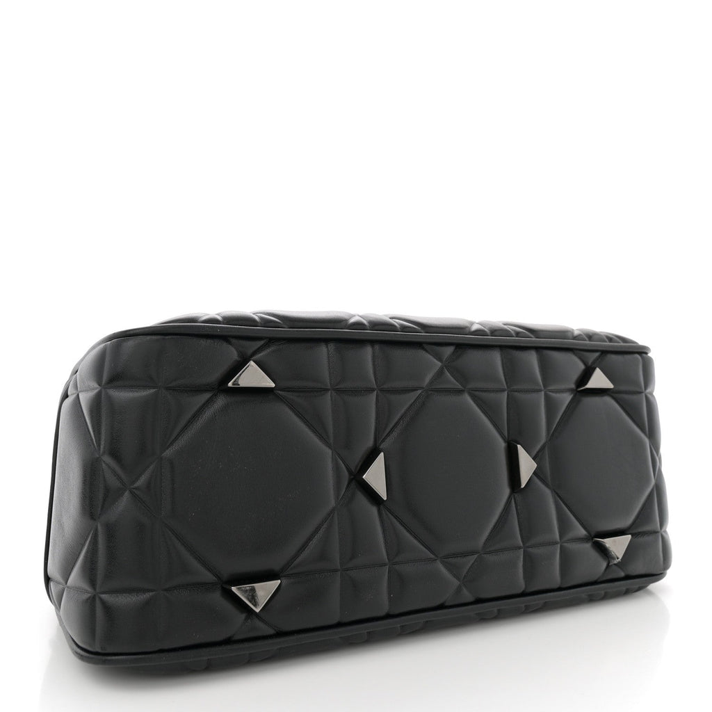 Christian Dior Calfskin Cannage Medium The Lady 95.22 Black
