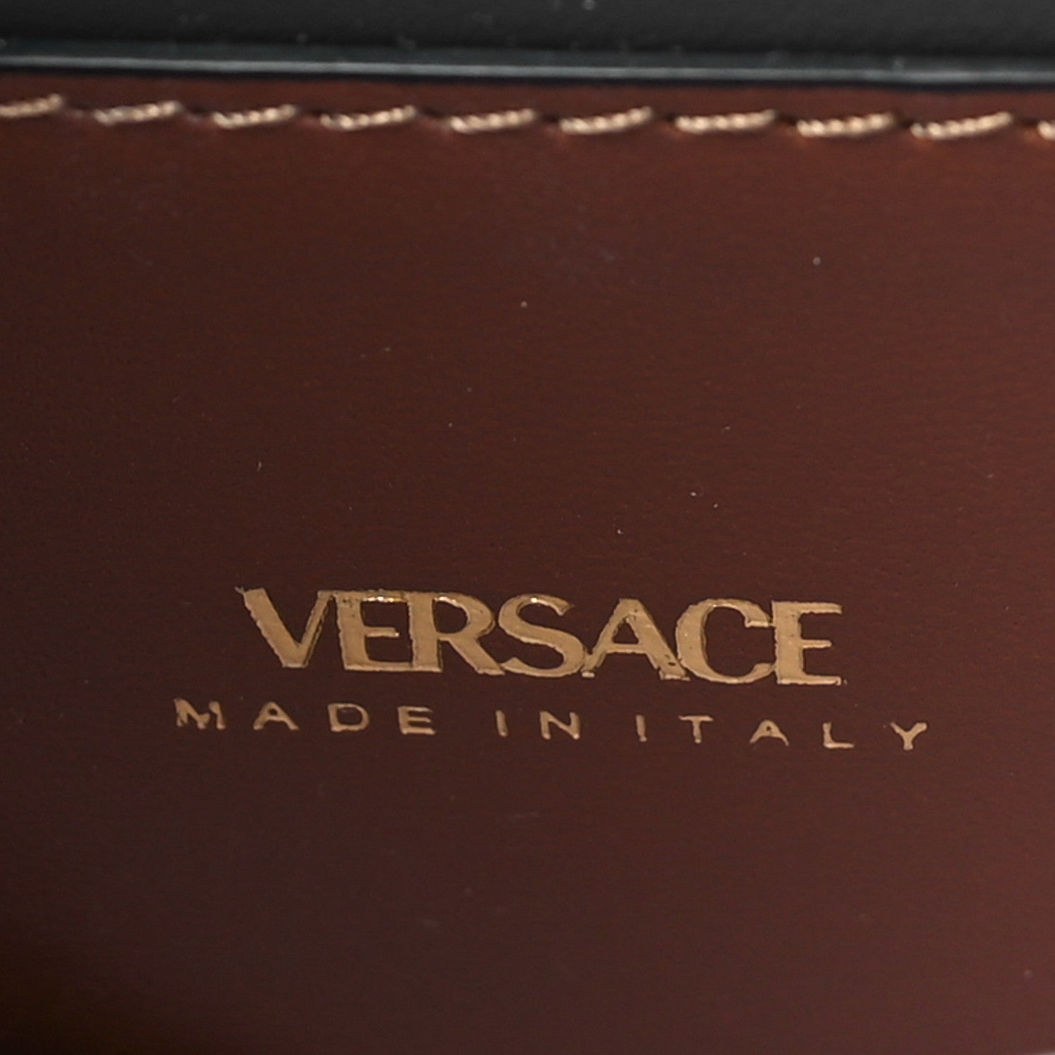 Versace Denim La Medusa Chain Shoulder Bag Navy Blue