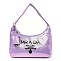 Prada Paillettes Sequin Mini Re-Edition 2000 Bag Lilium Black