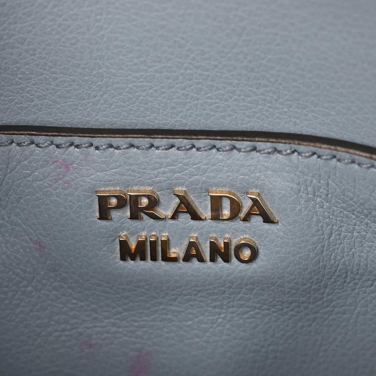 Prada Vitello Phenix Double Zip Crossbody Bag Light Blue