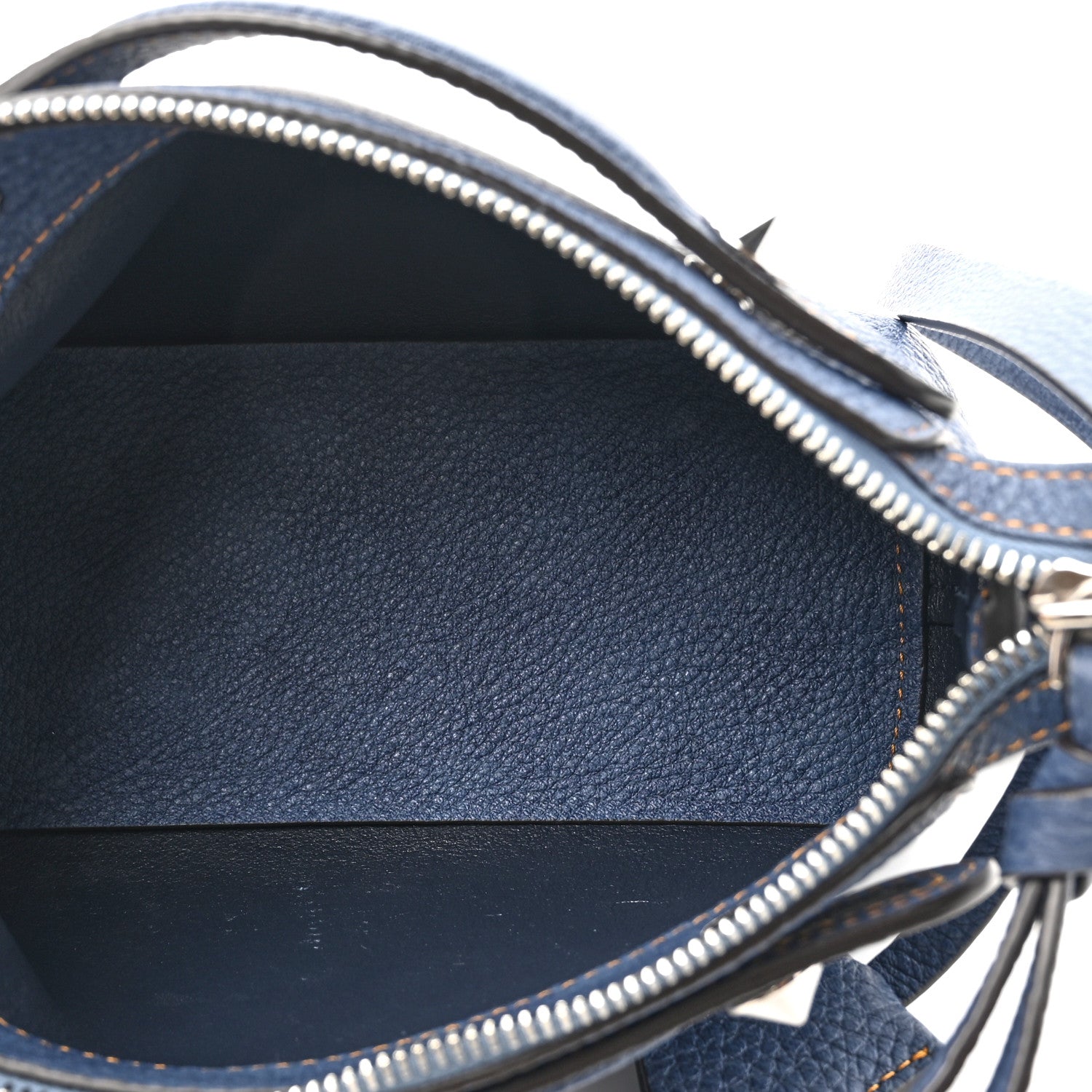 Fendi Denim Effect Cuoio Romano Mini By The Way Soft Myrtle