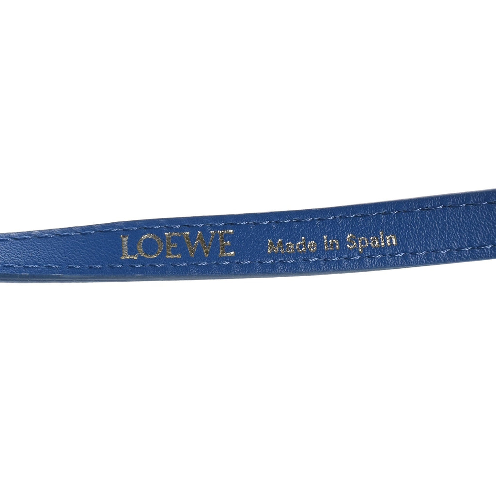 Loewe Crackle Patent Calfskin Medium Flamenco Knot Bag Royal Blue