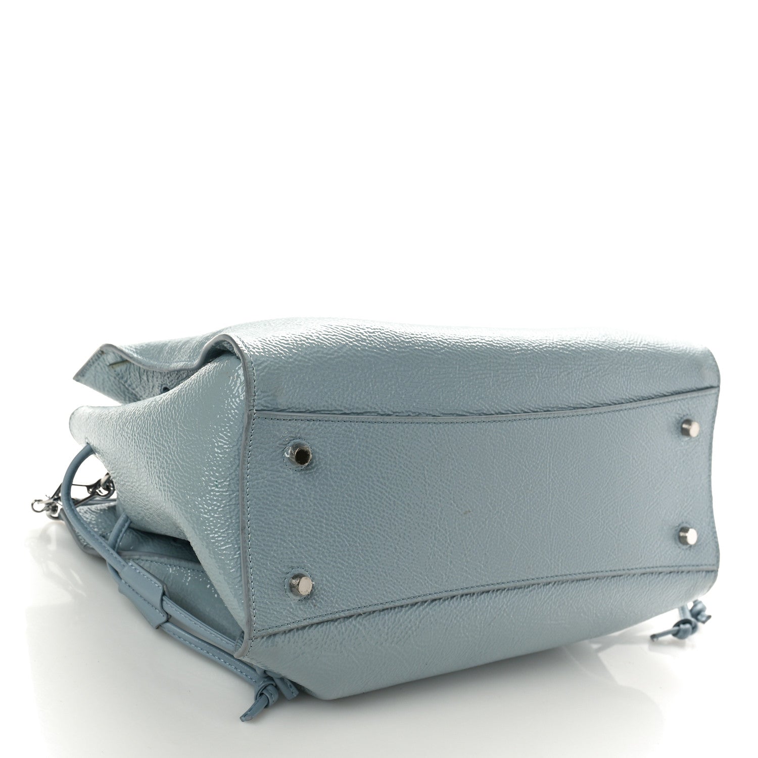 Mulberry MULBERRY Spongy Patent Iris Tote Cloud