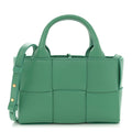 Bottega Veneta Nappa Maxi Intreccio Mini Arco Tote Green
