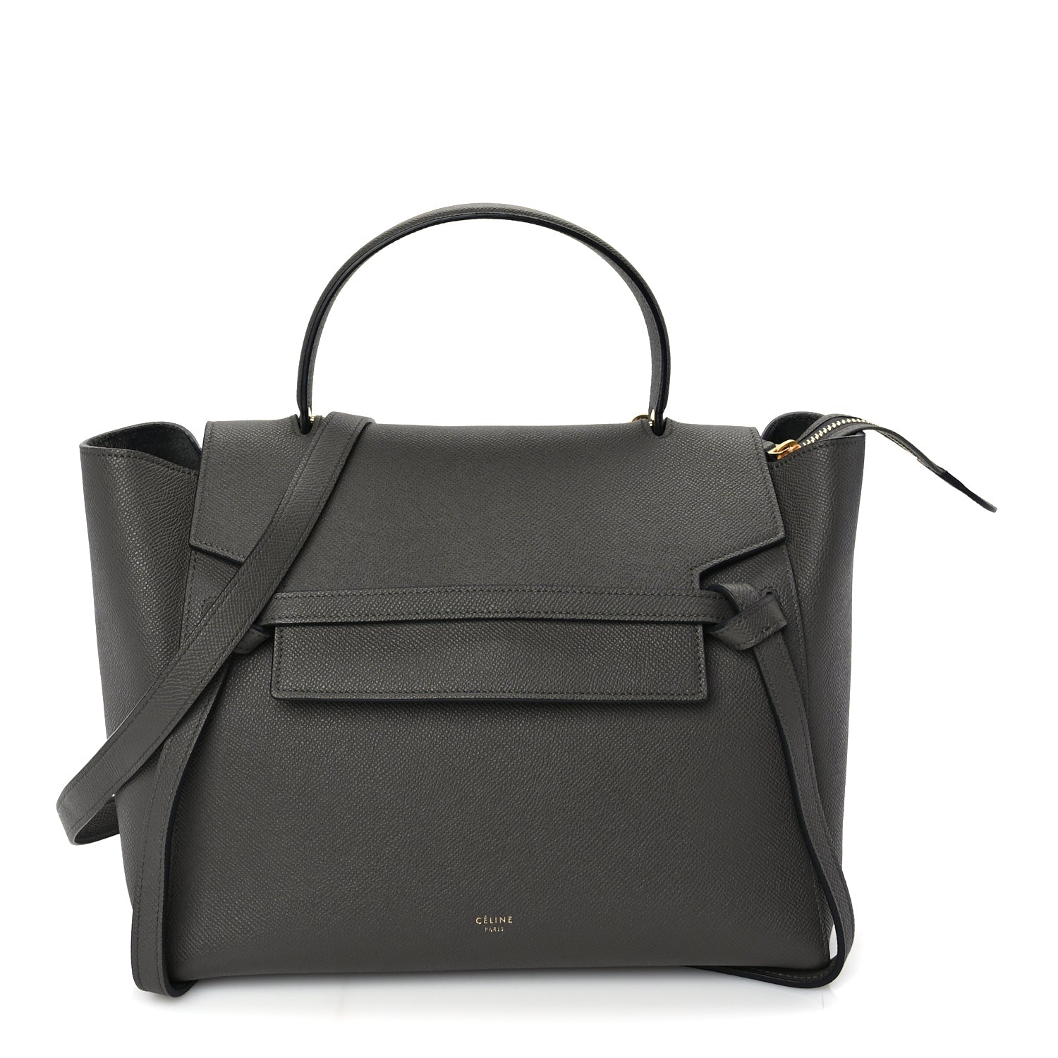 Celine Grained Calfskin Small Belt Bag Grey