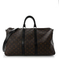 Louis Vuitton Monogram Macassar Keepall Bandouliere 45 Black