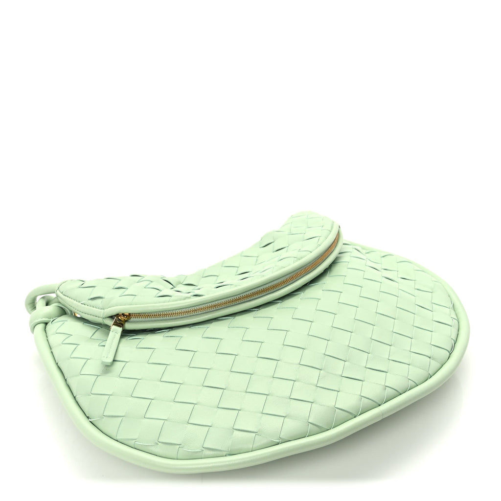 Bottega Veneta Nappa Intrecciato Medium Gemelli Fresh Mint