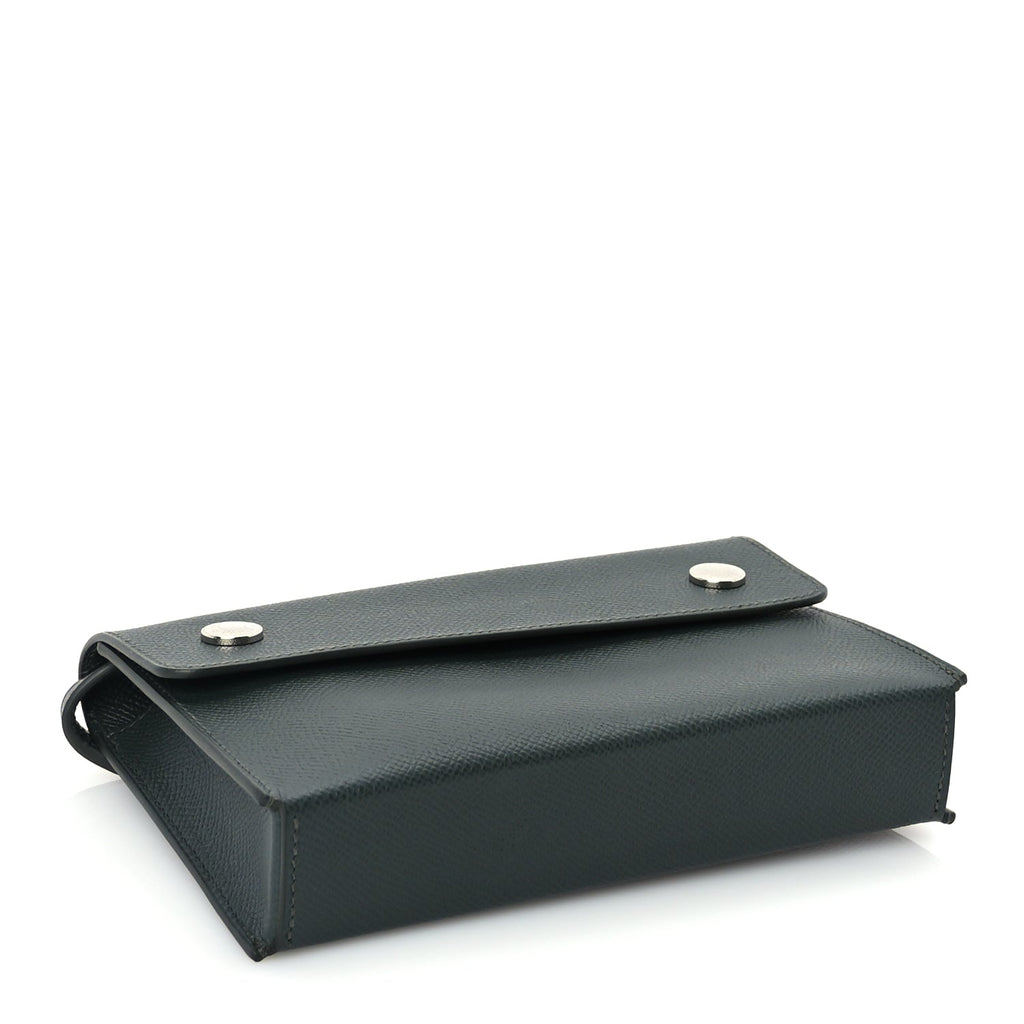 Hermes Epsom Hermesnap Wallet  Vert Amande