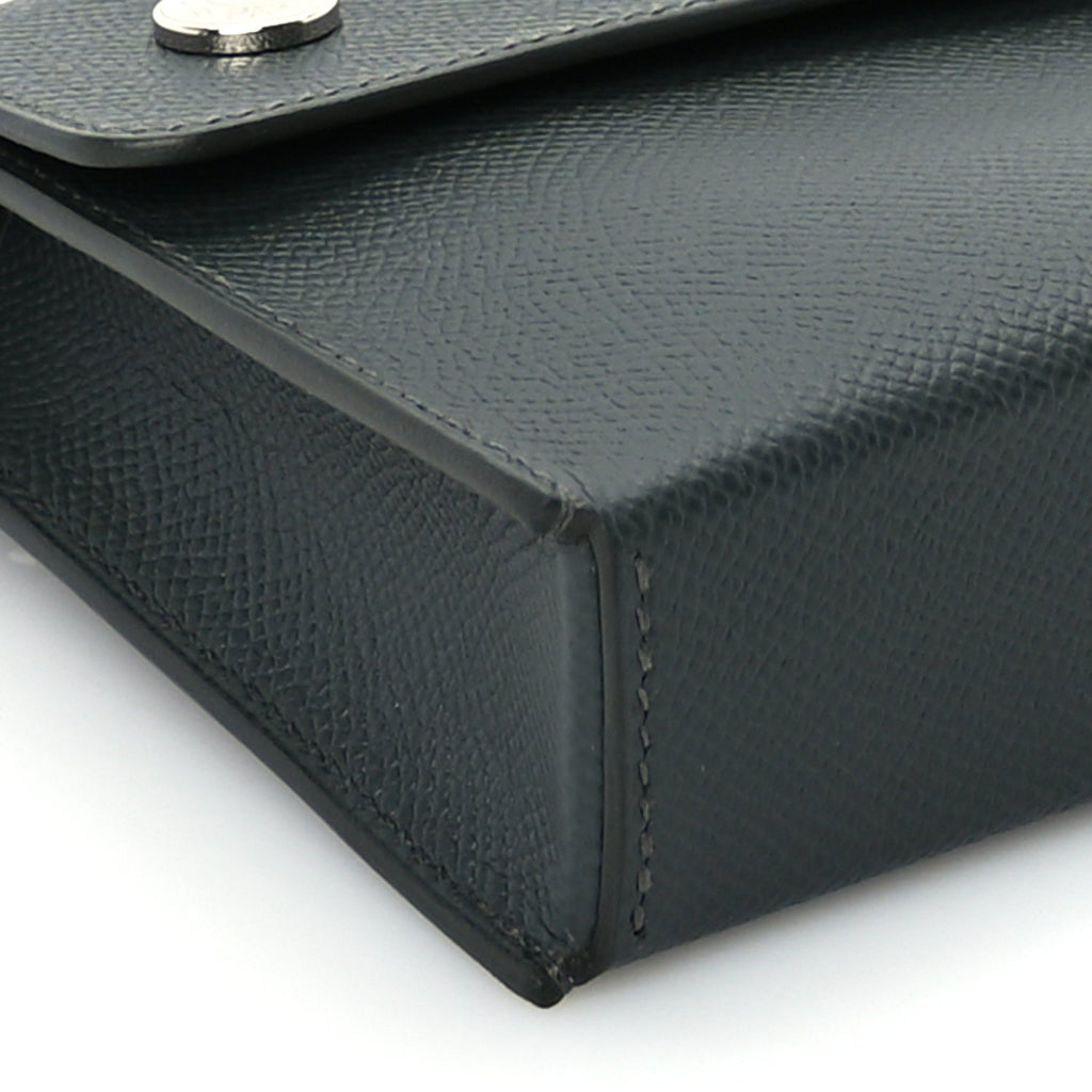 Hermes Epsom Hermesnap Wallet  Vert Amande