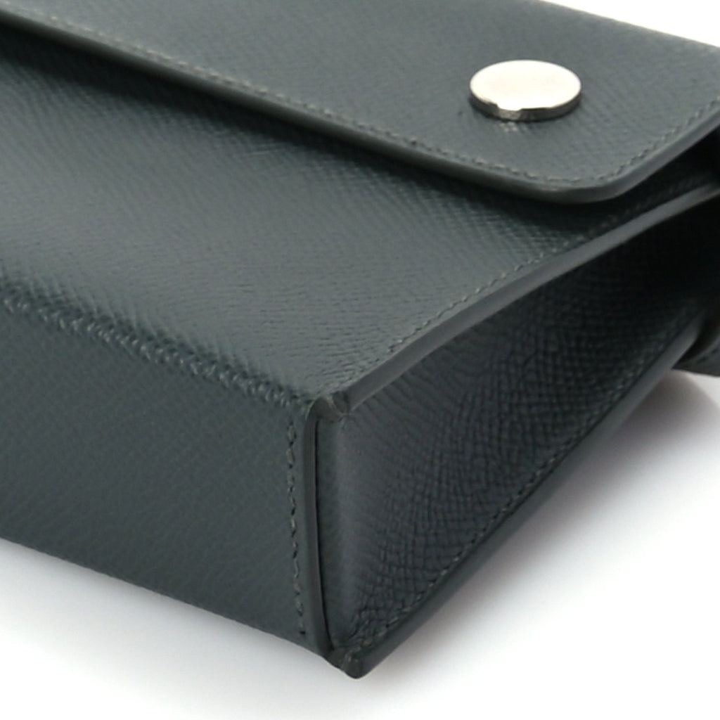Hermes Epsom Hermesnap Wallet  Vert Amande