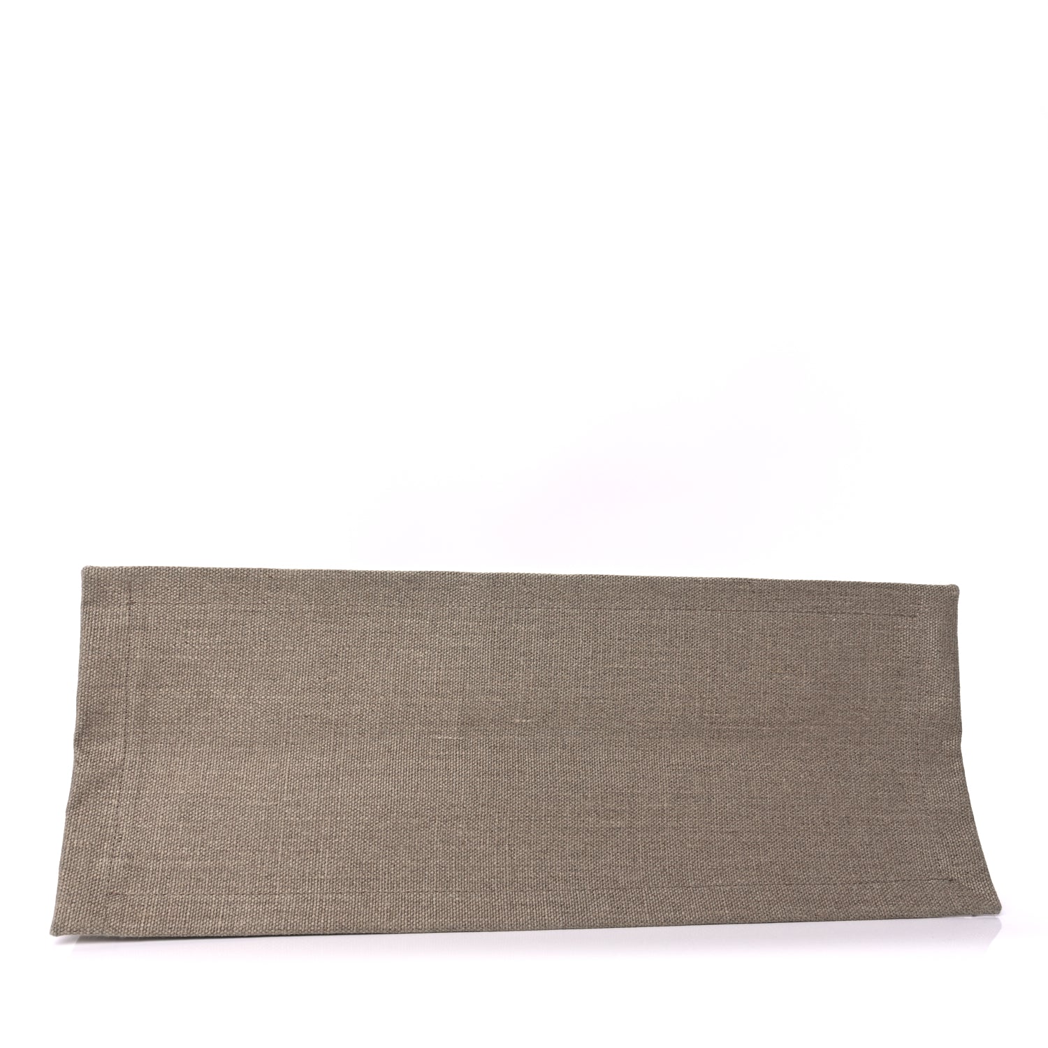 Saint Laurent Linen Calfskin Small Rive Gauche Tote  Greggio Natural