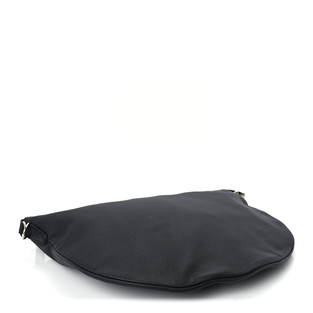 Gucci Grained Calfskin Large B Shoulder Bag Black