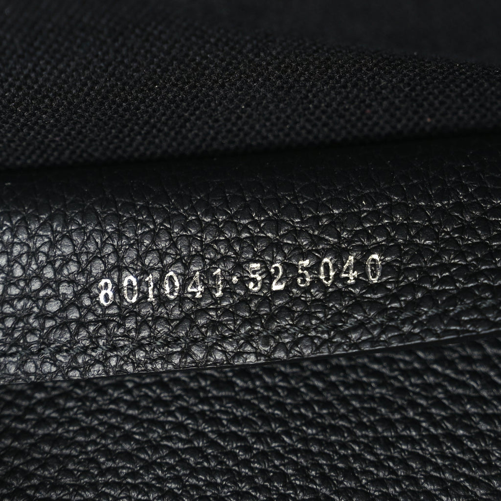Gucci Grained Calfskin Large B Shoulder Bag Black