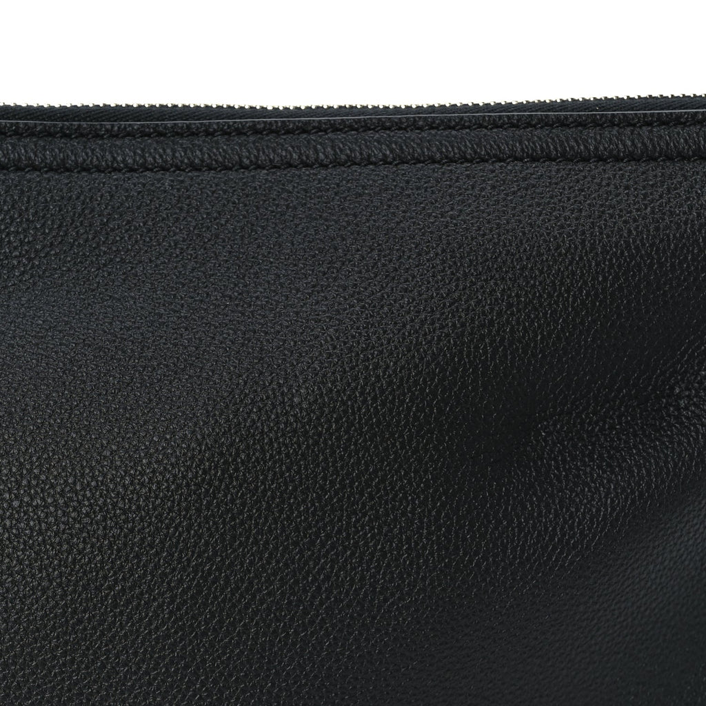 Gucci Grained Calfskin Large B Shoulder Bag Black