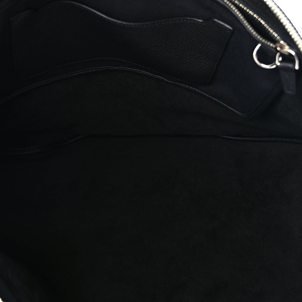 Gucci Grained Calfskin Large B Shoulder Bag Black