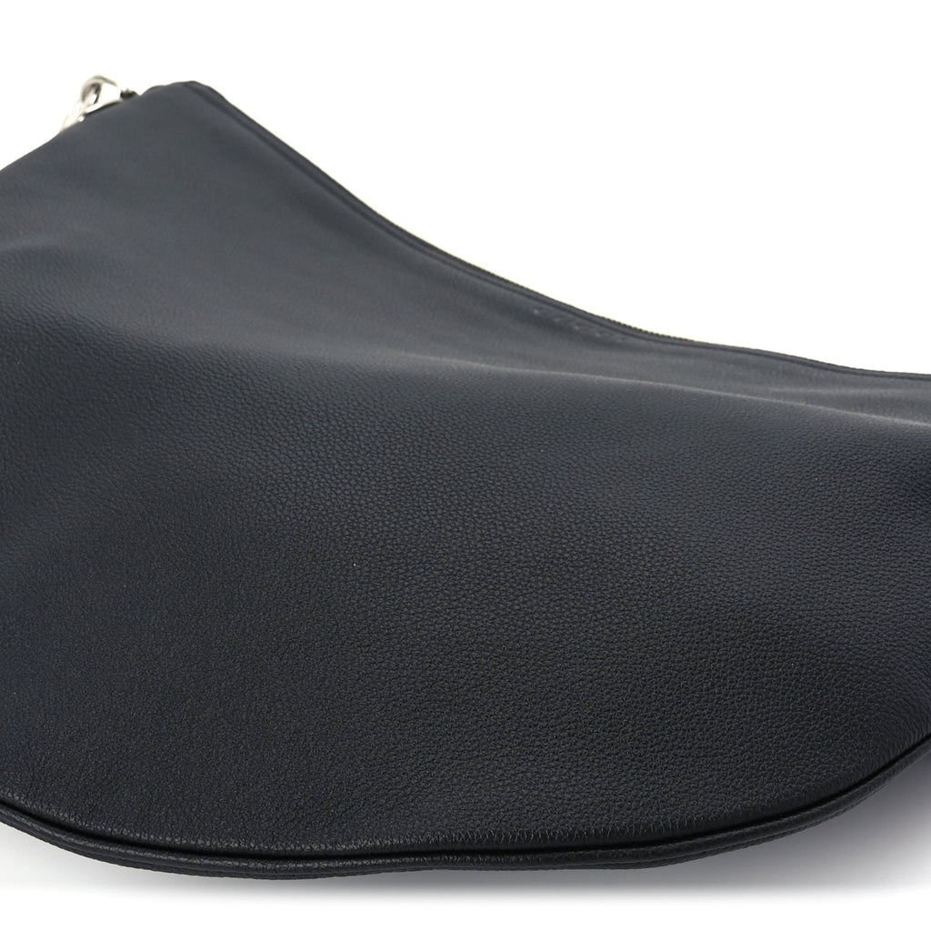 Gucci Grained Calfskin Large B Shoulder Bag Black