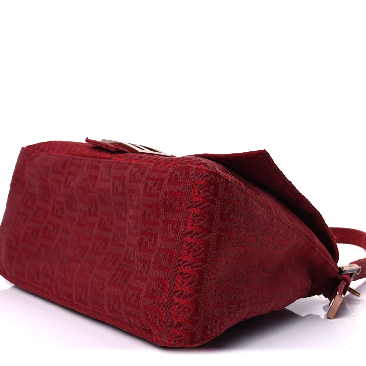 Fendi Zucchino Mama Baguette Bordeaux Rubino