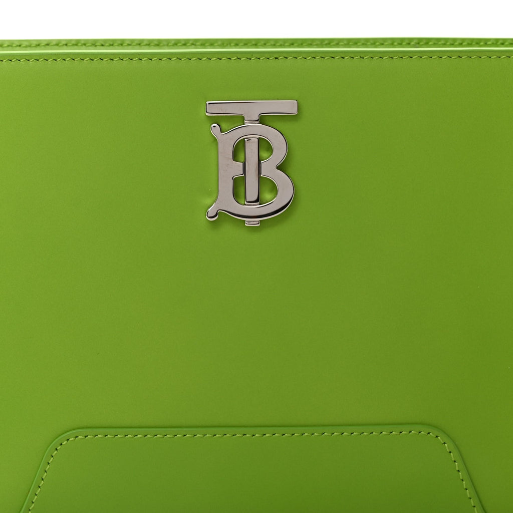 Burberry Smooth Calfskin Medium TB Shoulder Bag Brilliant Green