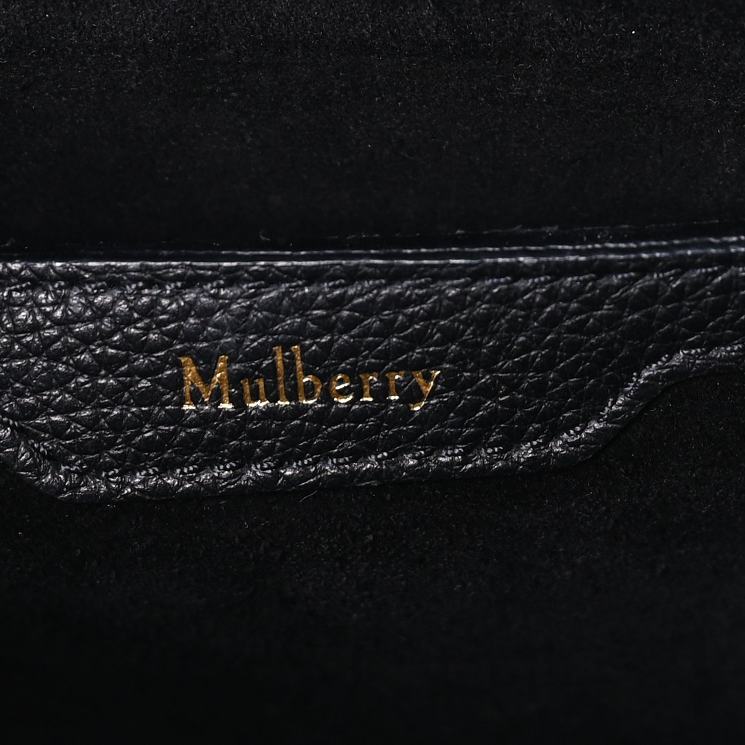 Mulberry Classic Grain Small Bayswater Zip Tote  Black