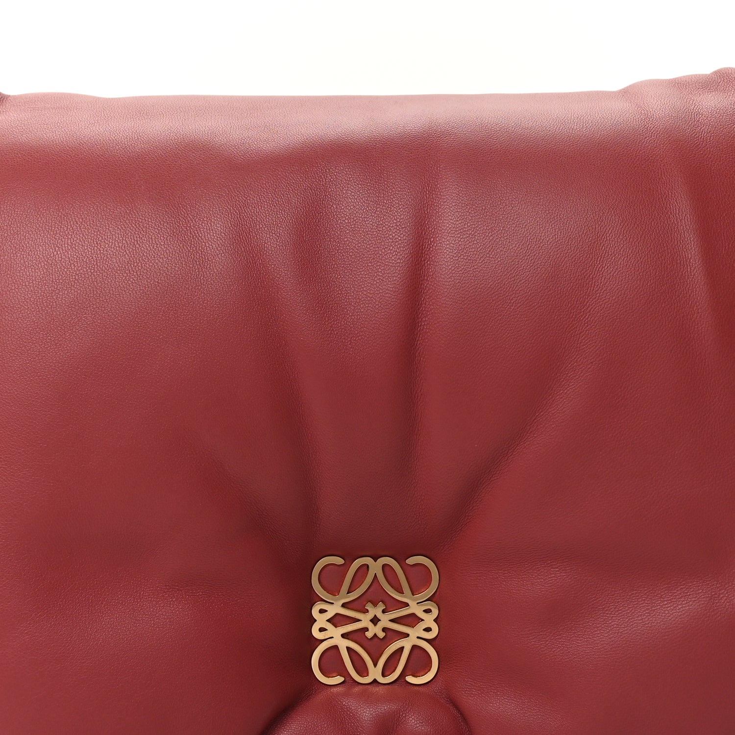 Loewe Lambskin Goya Puffer Bag Plumrose