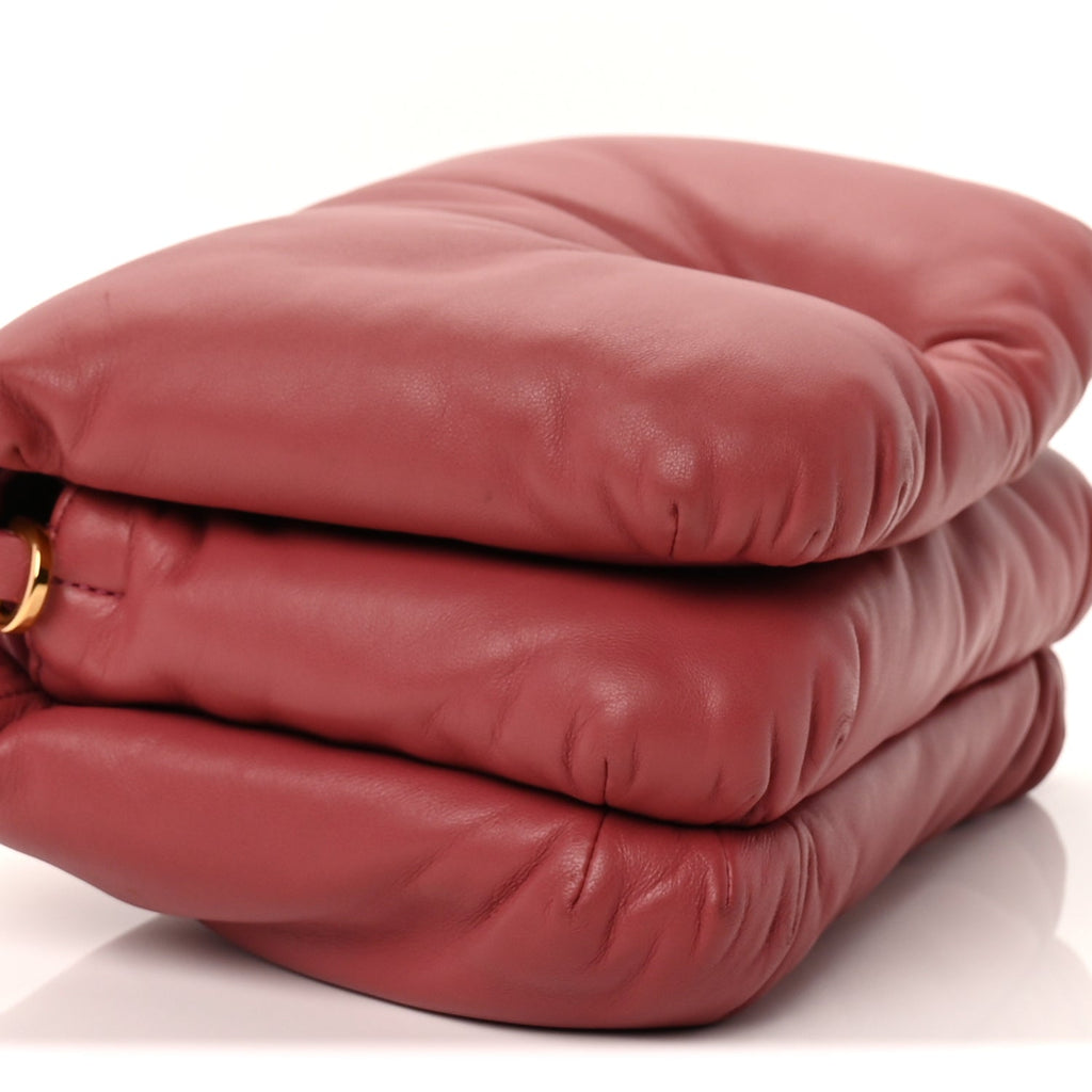Loewe Lambskin Goya Puffer Bag Plumrose