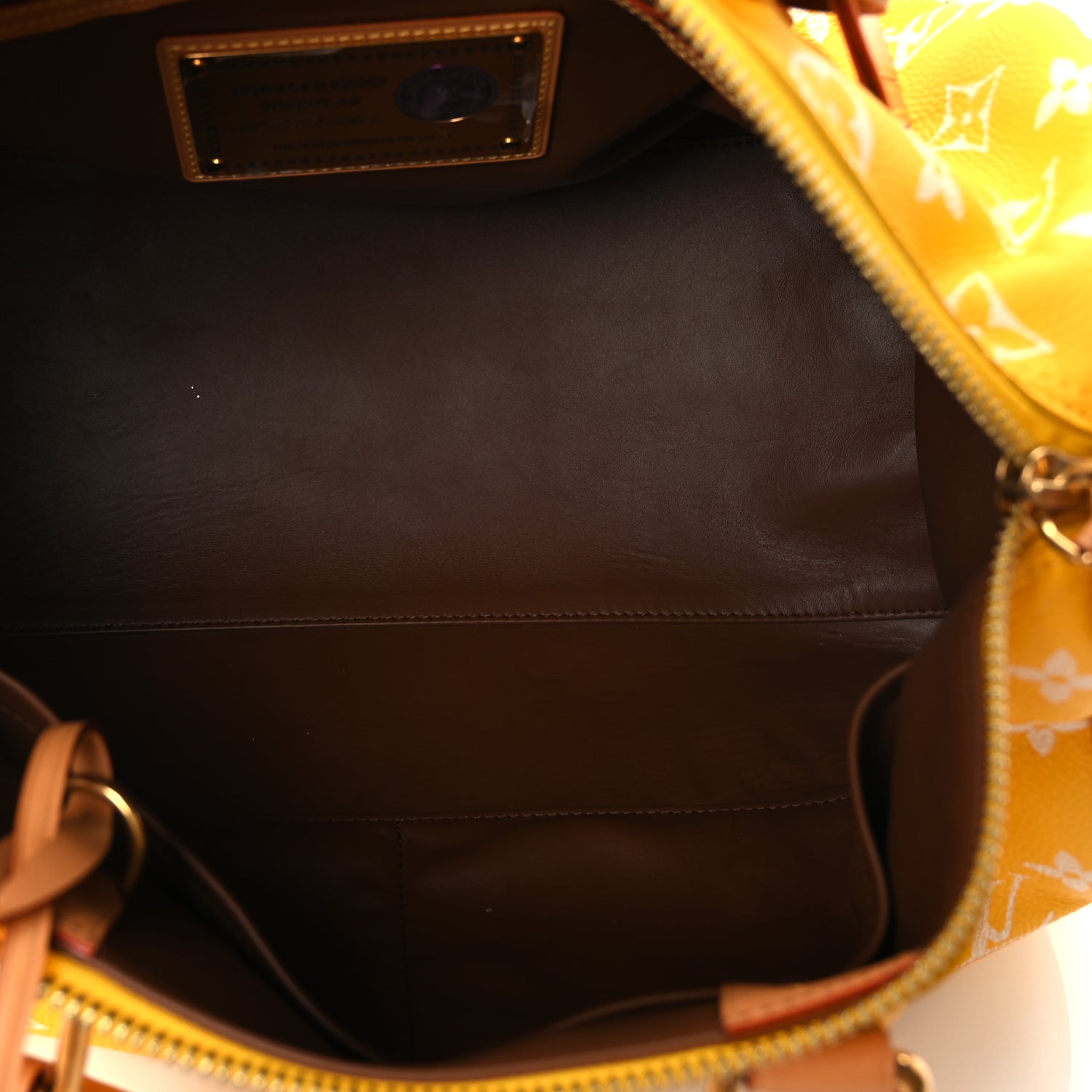 Louis Vuitton Calfskin Monogram Speedy P9 Bandouliere 40 Jaune Mat
