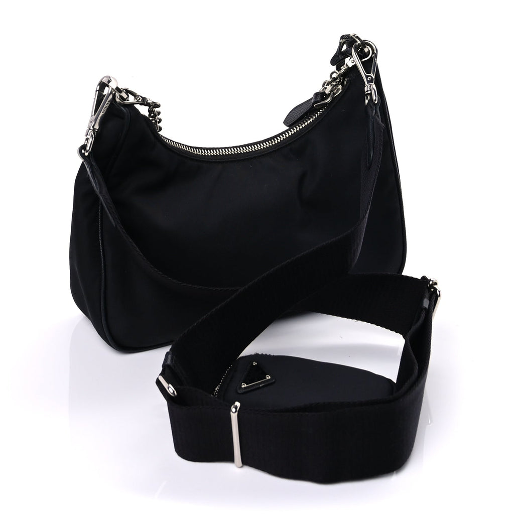 Prada Nylon Re-Edition 2005 Shoulder Bag Black
