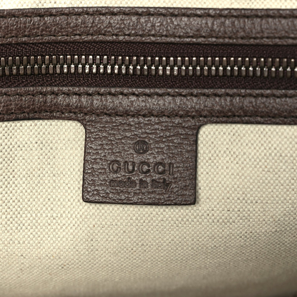 Gucci Soft GG Supreme Monogram Web Neo Vintage Duffle Bag Beige New Acero Crop