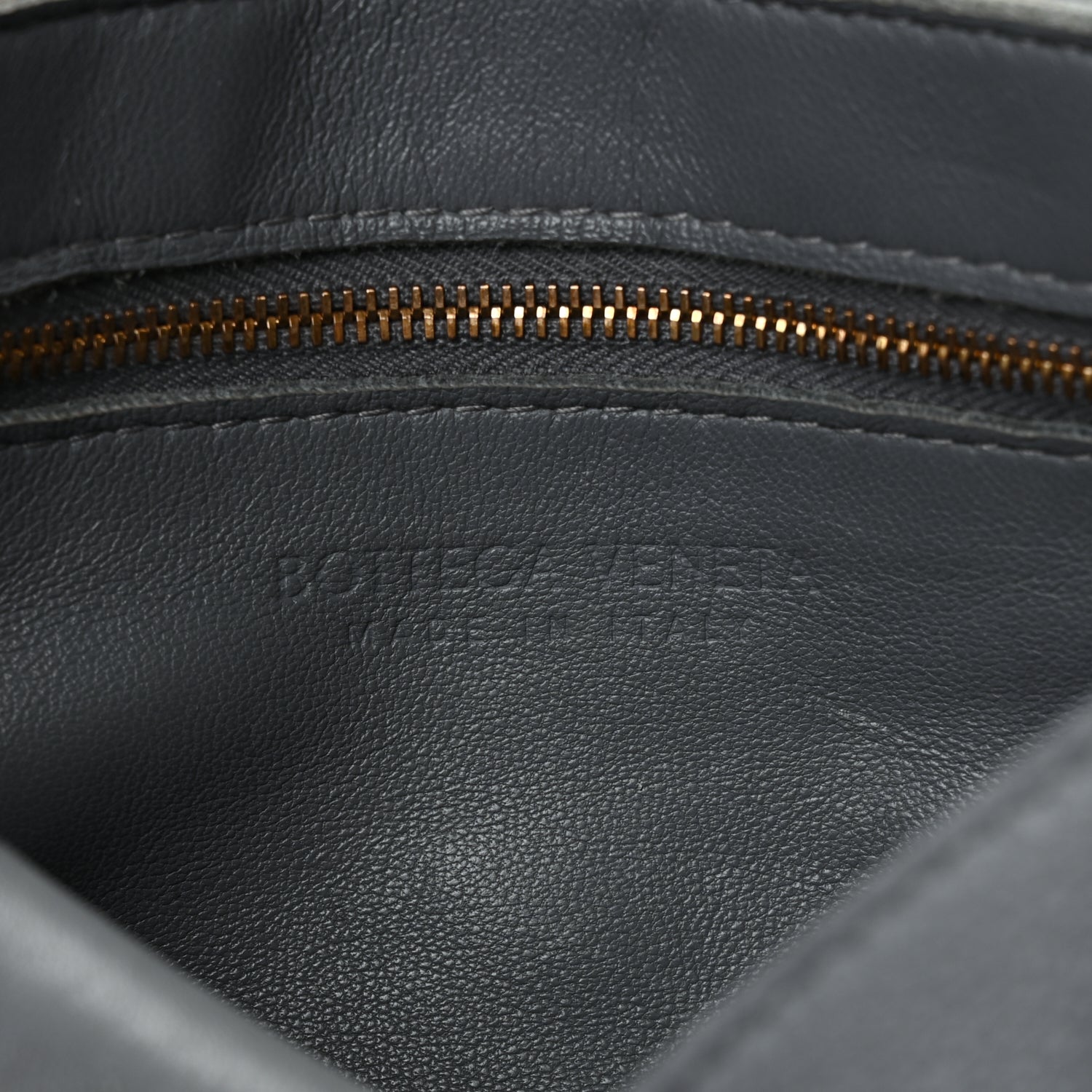 Bottega Veneta Grained Calfskin Maxi Intrecciato Cassette Crossbody Bag Thunder