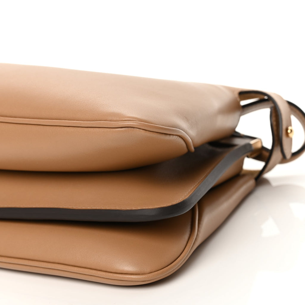 Fendi Vitello Small Soft Peekaboo Cappuccino