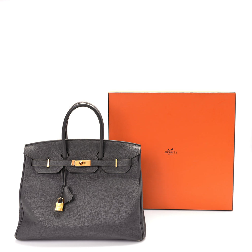 Hermes Togo Birkin 35 Etain