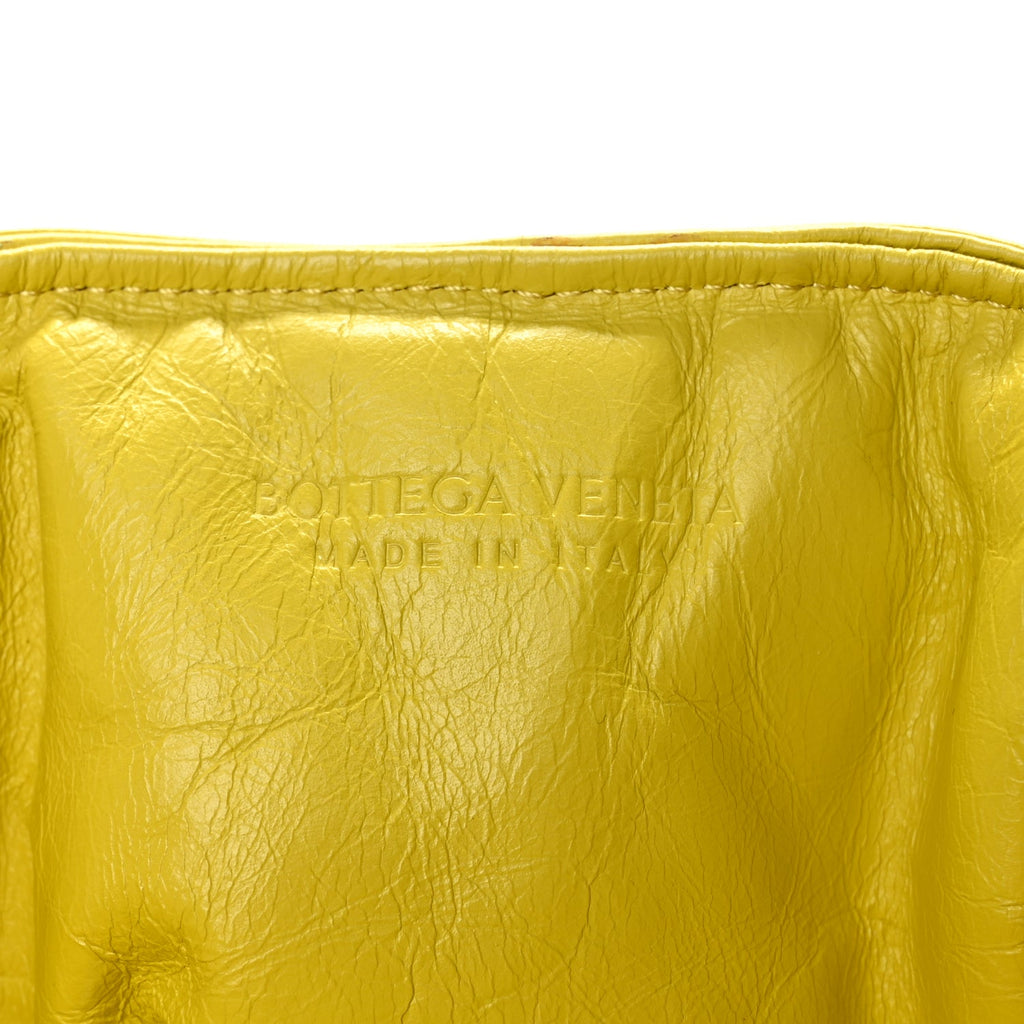 Bottega Veneta Calfskin Maxi Intrecciato Puffy Chain Tote Bag Yellow
