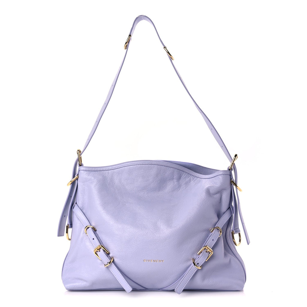 Givenchy Shiny Calfskin Medium Voyou Bag Lavender
