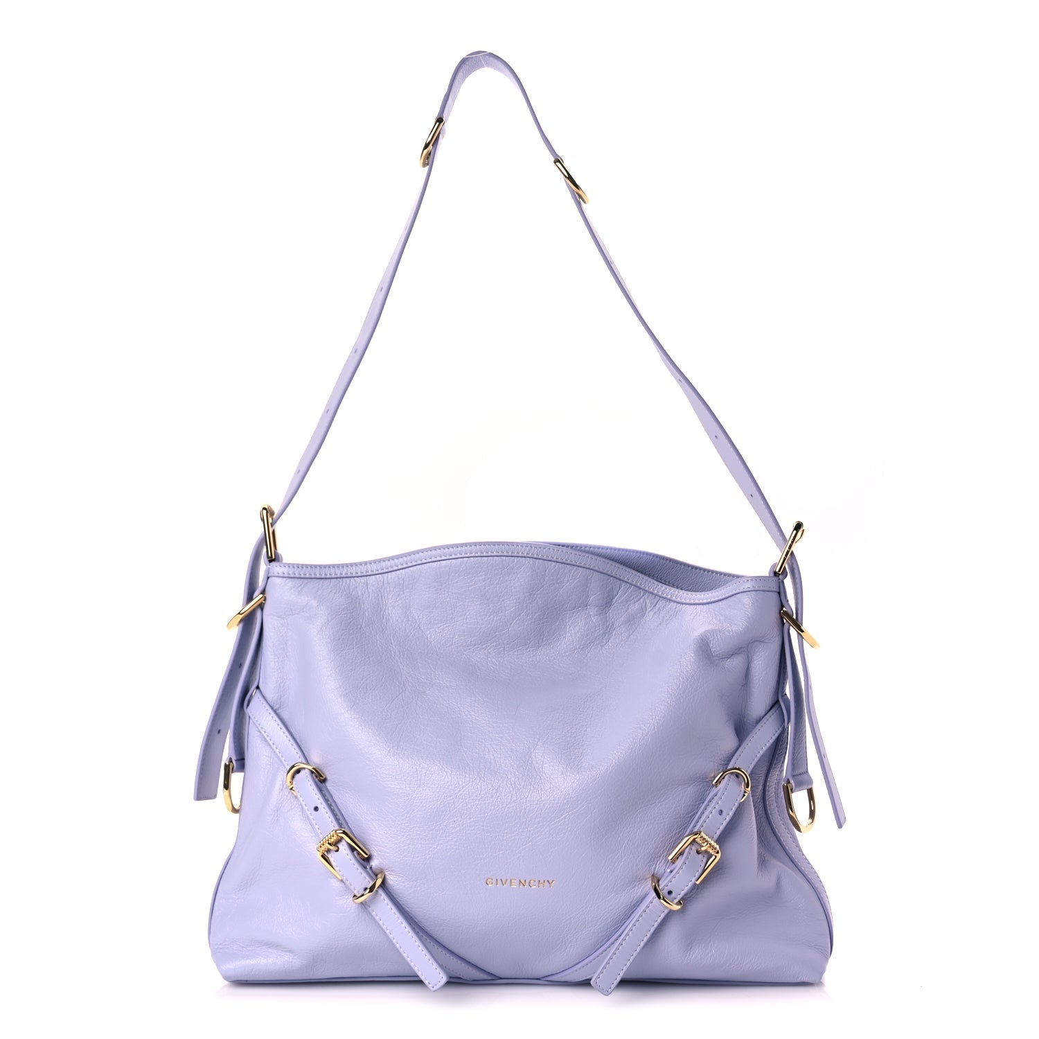 Givenchy Shiny Calfskin Medium Voyou Bag Lavender
