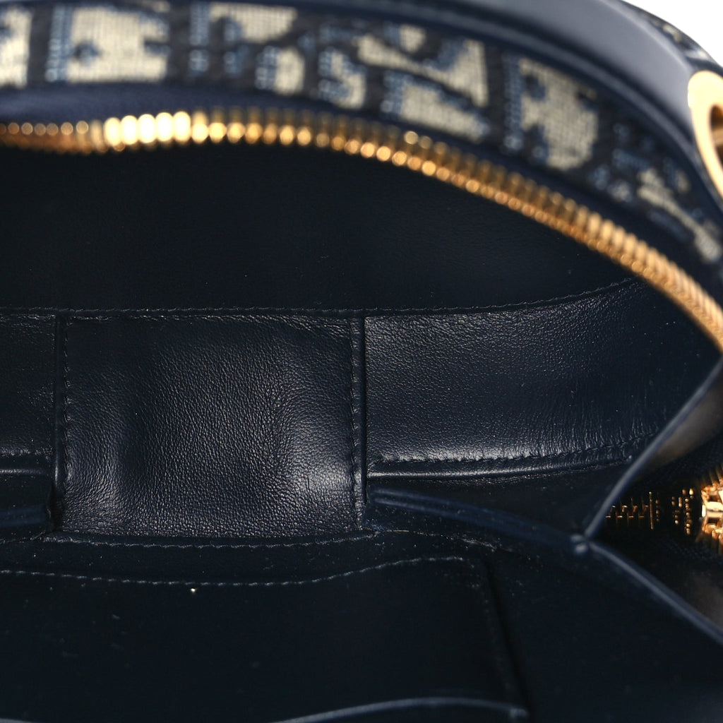 Christian Dior Oblique CD Signature Oval Crossbody Camera Bag Blue Multicolor Blue Multicolor