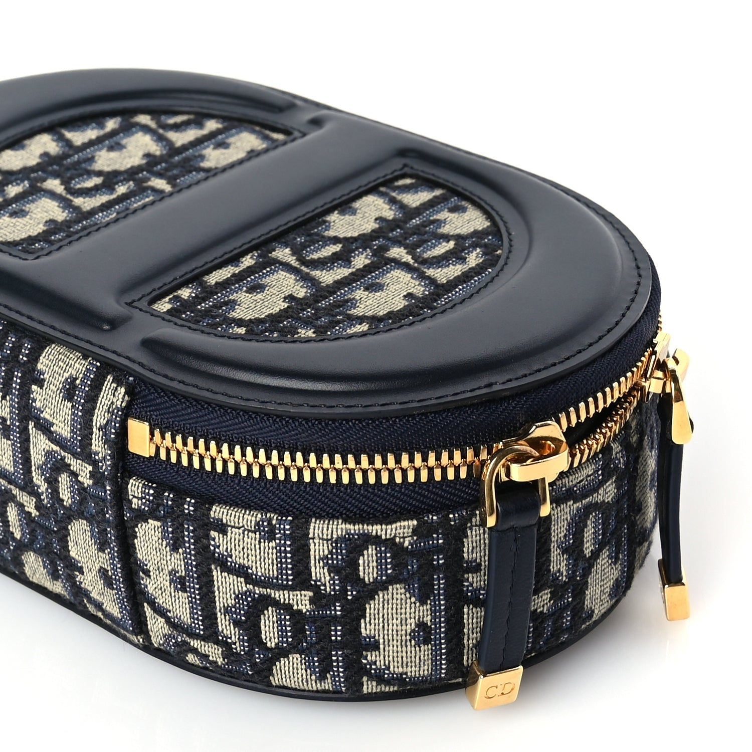 Christian Dior Oblique CD Signature Oval Crossbody Camera Bag Blue Multicolor Blue Multicolor