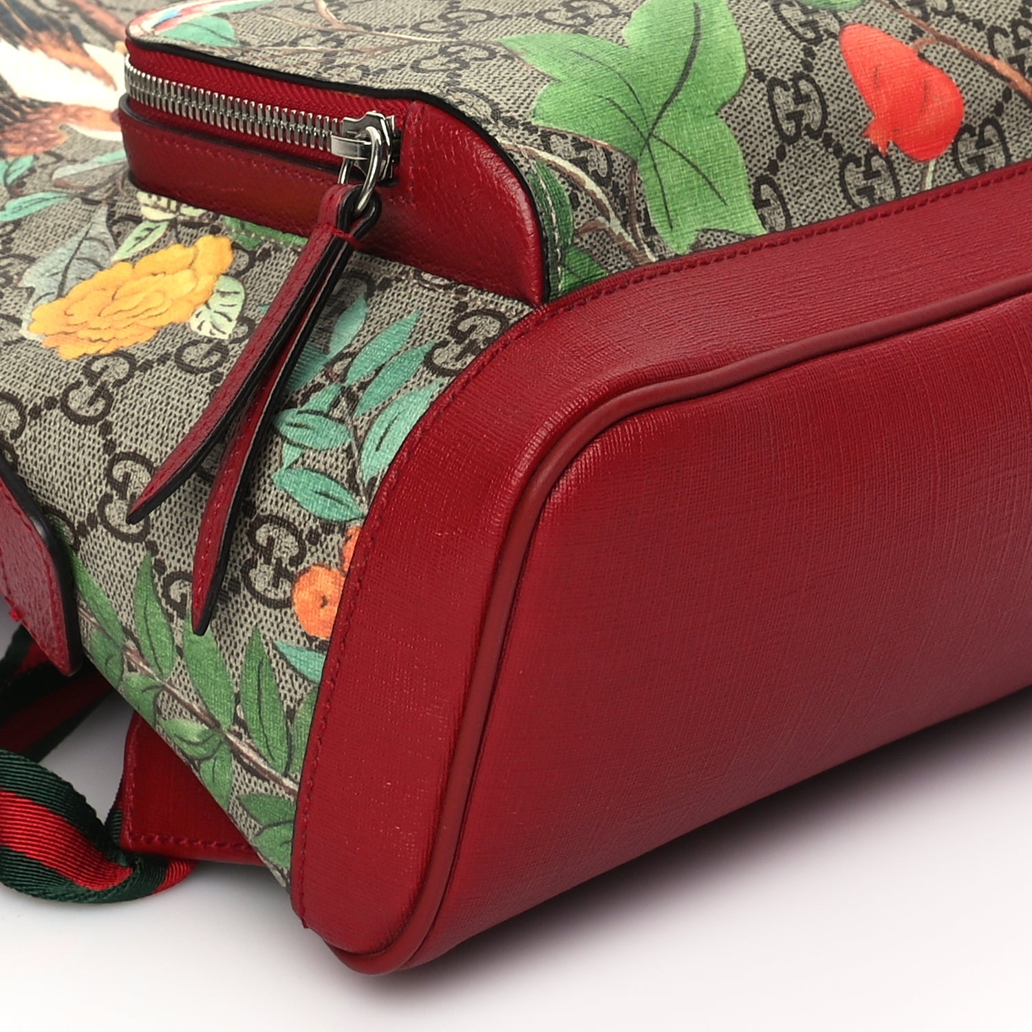 Gucci GG Supreme Monogram Tian Web Small Day Backpack Multicolor