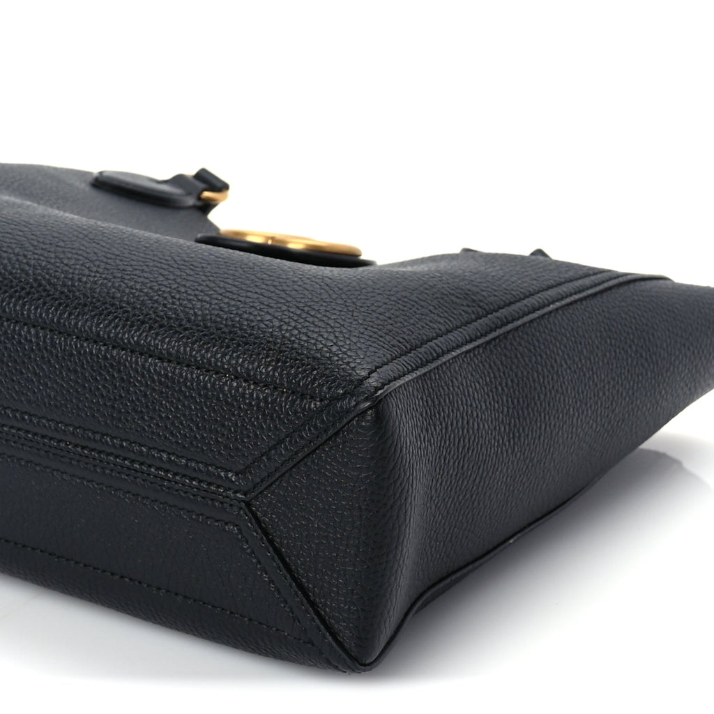 Gucci New Sakai Calfskin Lux Small Dahlia Tote  Black