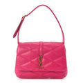 Saint Laurent Lambskin Quilted Le 57 Diamond Shoulder Bag Lipstick Fuschia