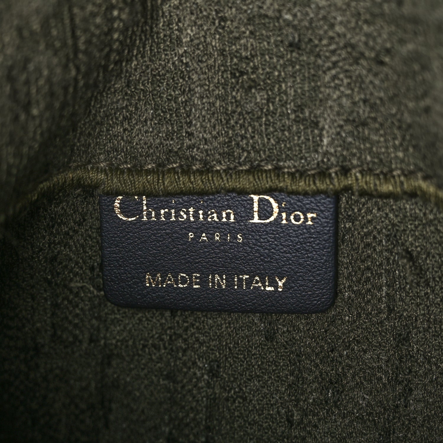 Christian Dior Oblique Embroidered Saddle Belt Pouch Green