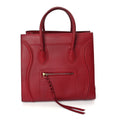 Celine Supple Calfskin Medium Phantom Luggage  Red